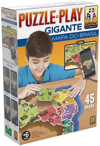 Puzzle Play Gigante Mapa do Brasil